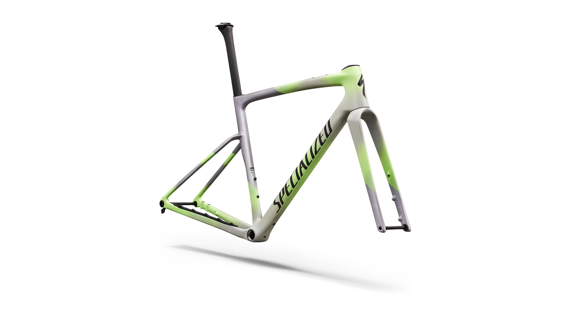 Specialized Crux 5 Frameset - FACT 10r Carbon - Dolomite Metallic/Powder Lime/Nebula Metallic