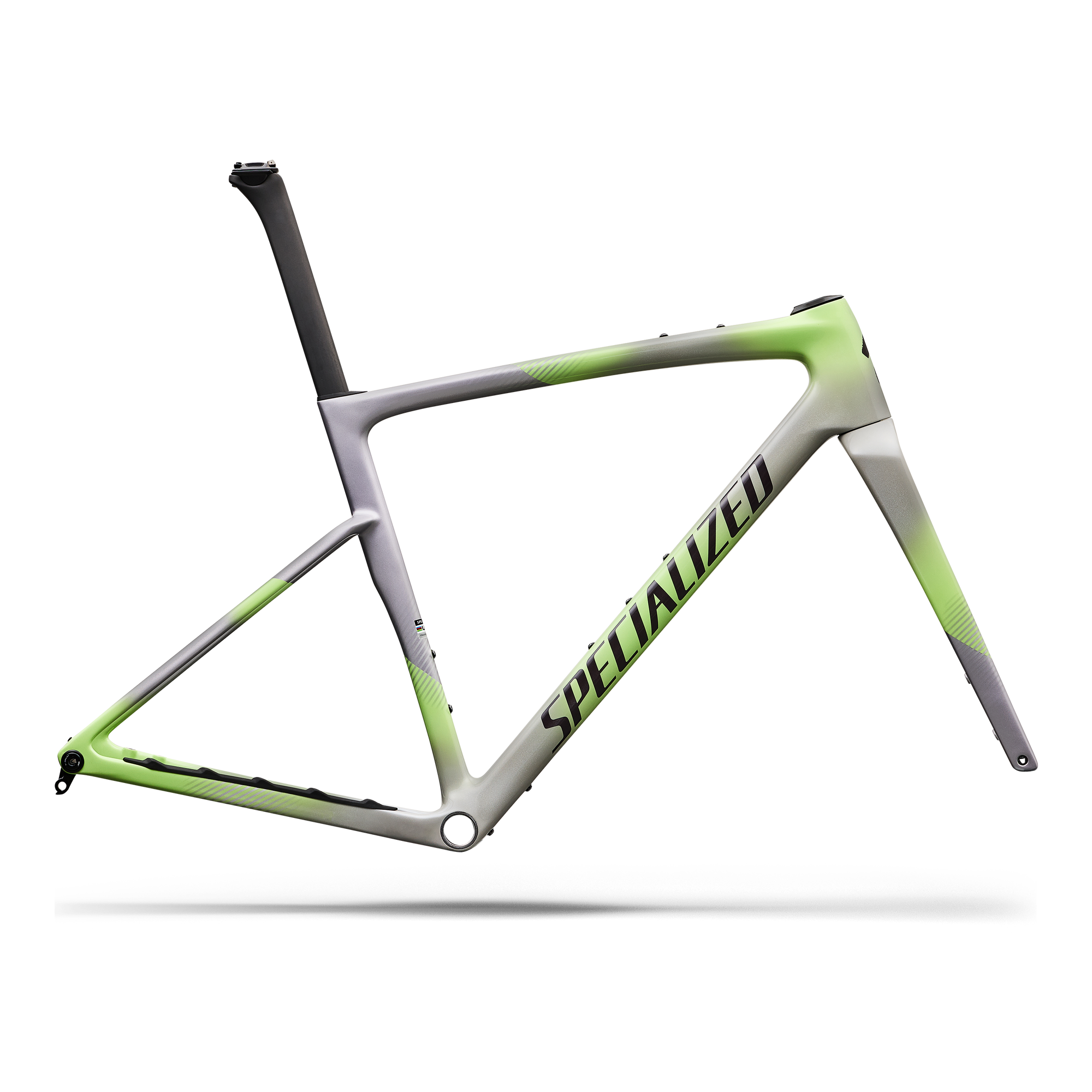 Specialized Crux 5 Frameset - FACT 10r Carbon - Dolomite Metallic/Powder Lime/Nebula Metallic