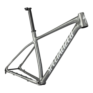Specialized Chisel Hardtail Frameset - Satin Brushed Smoke Liquid Metal / Gloss Metallic White Silver