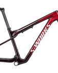 Specialized S-Works Epic World Cup Frameset - Rockshox SidLuxe WCID Ultimate - Gloss Red Tint / Flake Silver Granite / Metallic White Silver