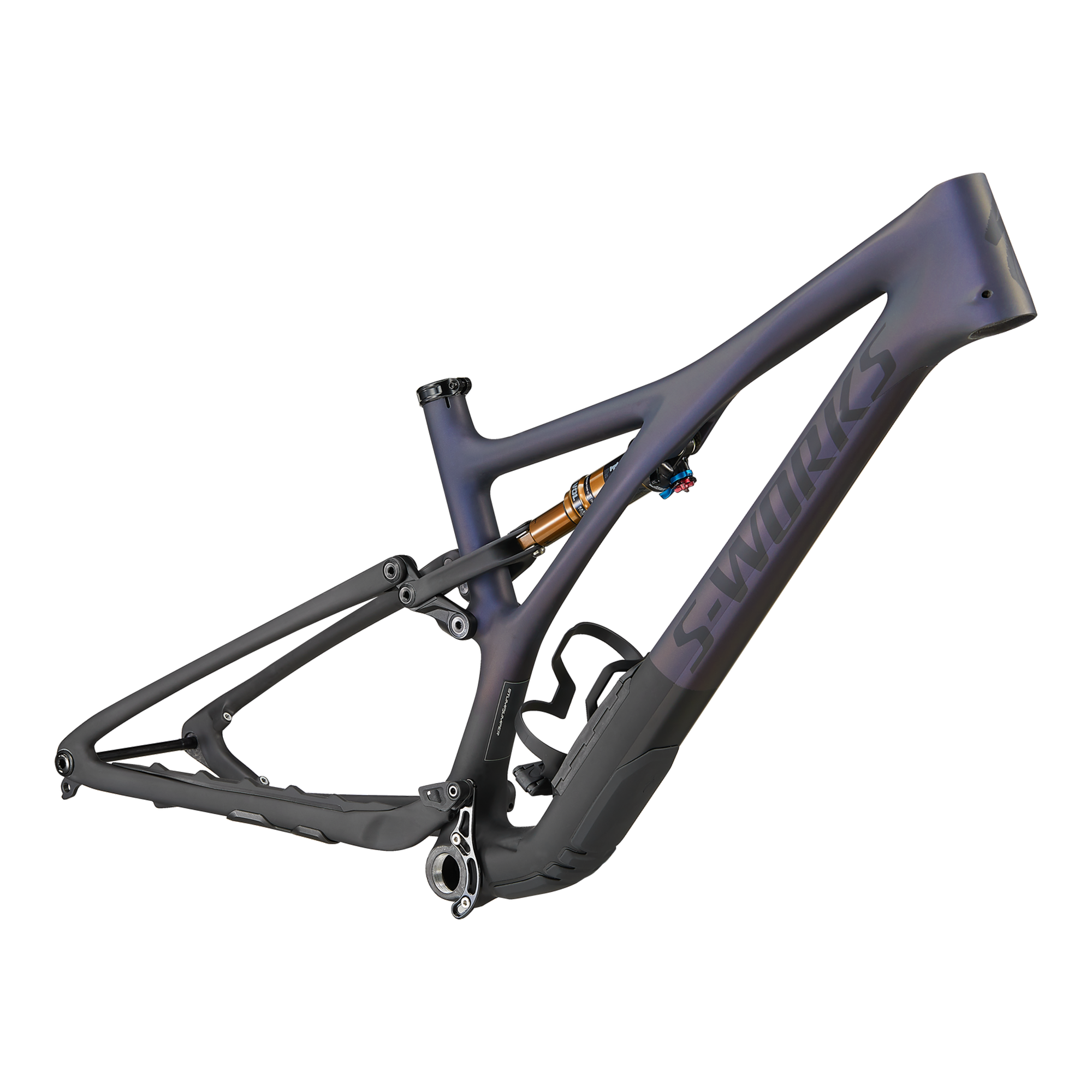 Specialized S-Works Stumpjumper Frameset - FOX FLOAT DPS Factory - Satin Dusty Blue Pearl / Black / Carbon