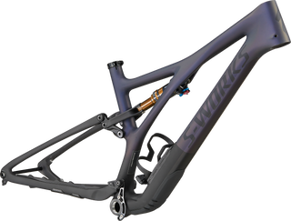 Specialized S-Works Stumpjumper Frameset - FOX FLOAT DPS Factory - Satin Dusty Blue Pearl / Black / Carbon