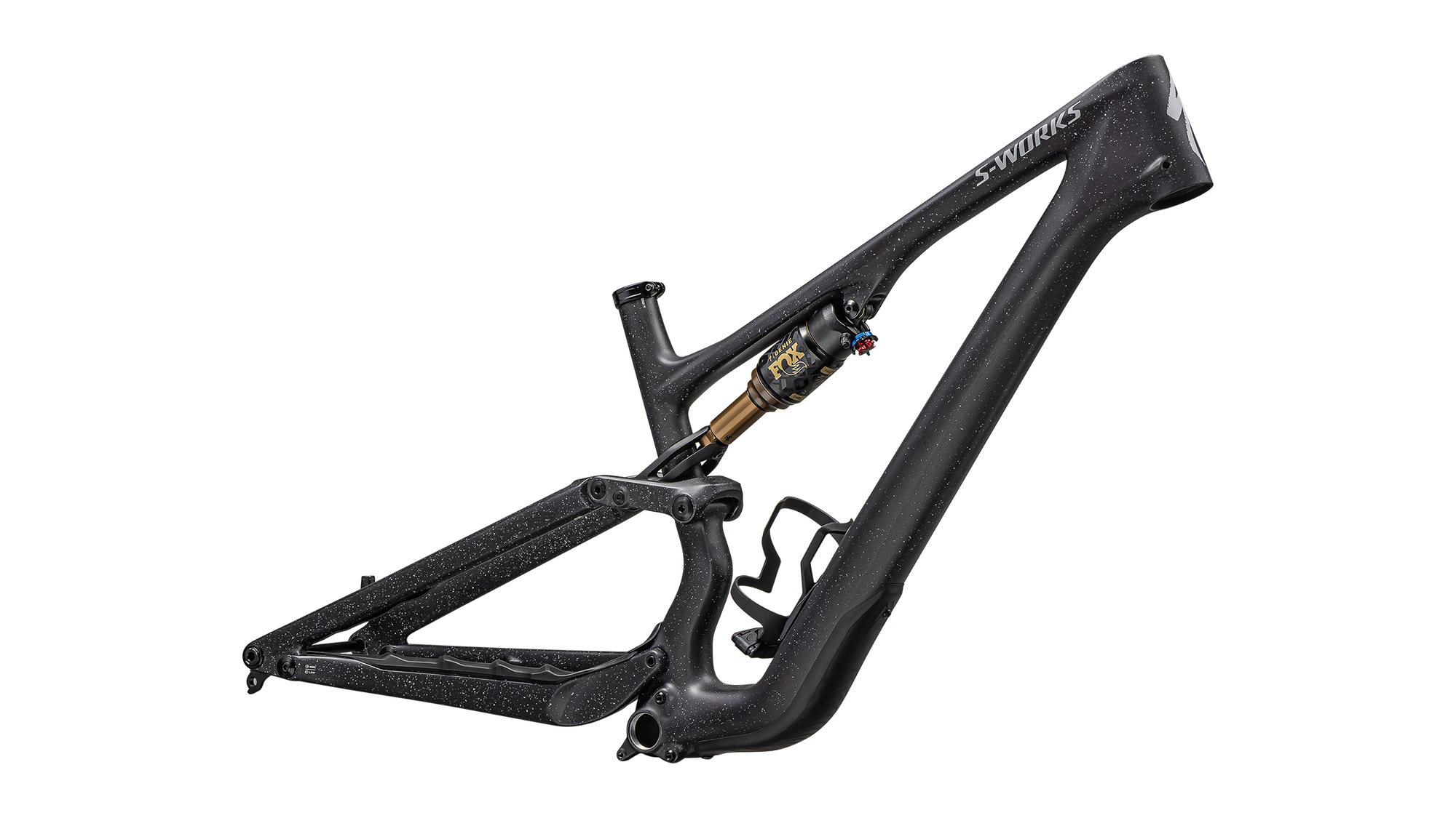 Specialized S-Works Stumpjumper 15 Frameset - FOX FLOAT GENIE Factory - Satin Nrly Blk / Blk / Cool Grey / Obsidian / Satin Dove Grey