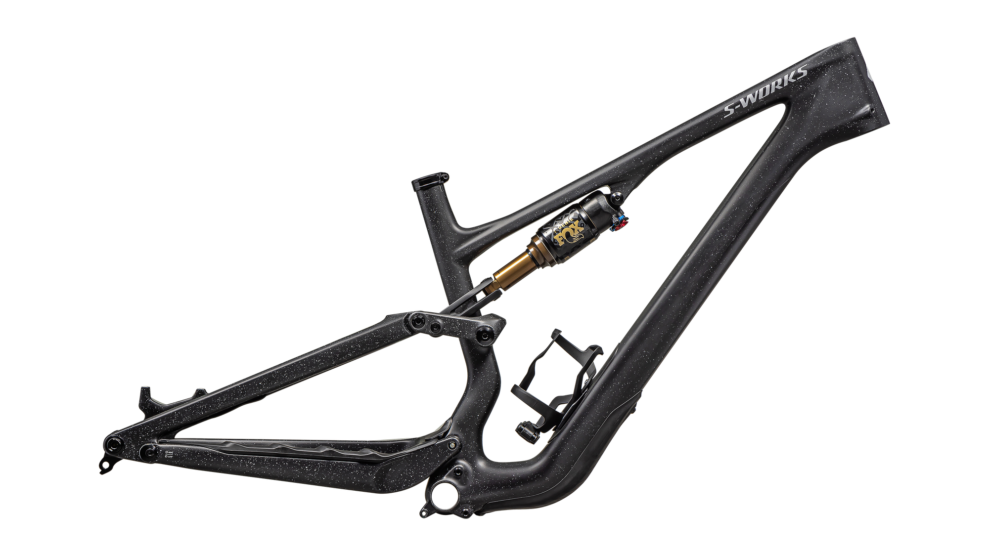Specialized S-Works Stumpjumper 15 Frameset - FOX FLOAT GENIE Factory - Satin Nrly Blk / Blk / Cool Grey / Obsidian / Satin Dove Grey