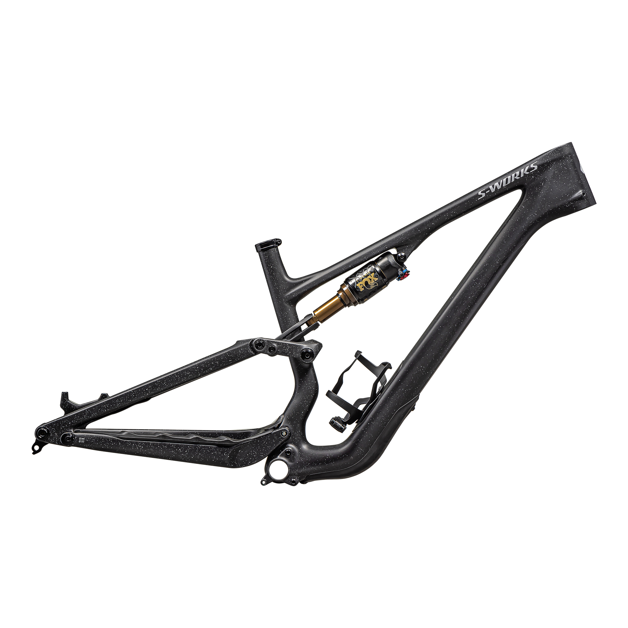 Specialized S-Works Stumpjumper 15 Frameset - FOX FLOAT GENIE Factory - Satin Nrly Blk / Blk / Cool Grey / Obsidian / Satin Dove Grey