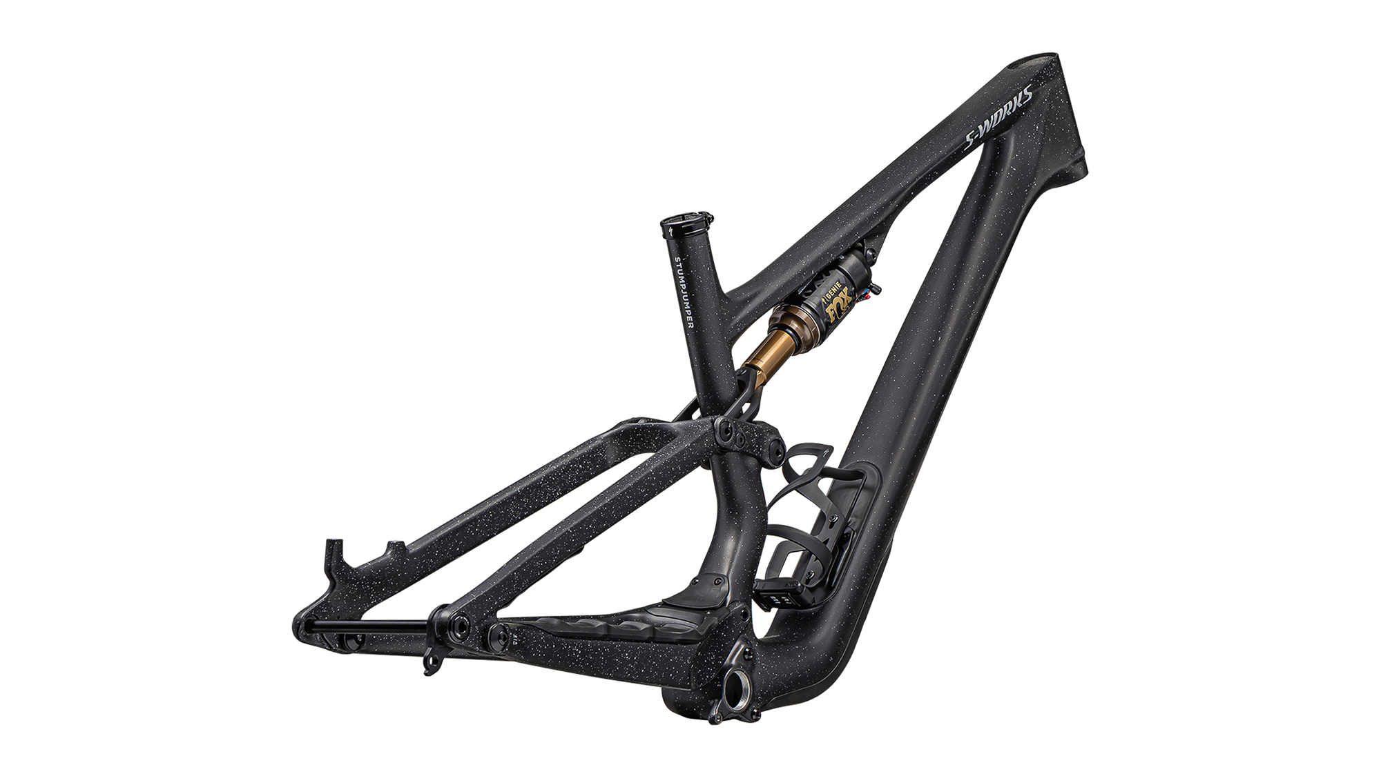 Specialized S-Works Stumpjumper 15 Frameset - FOX FLOAT GENIE Factory - Satin Nrly Blk / Blk / Cool Grey / Obsidian / Satin Dove Grey