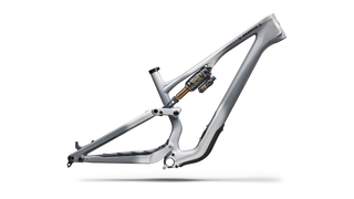 Specialized S-Works Stumpjumper 15 EVO Frameset - FOX FLOAT X GENIE Factory - Satin Shadow Silver / Ashen Grey / Gloss Black Liquid Metal
