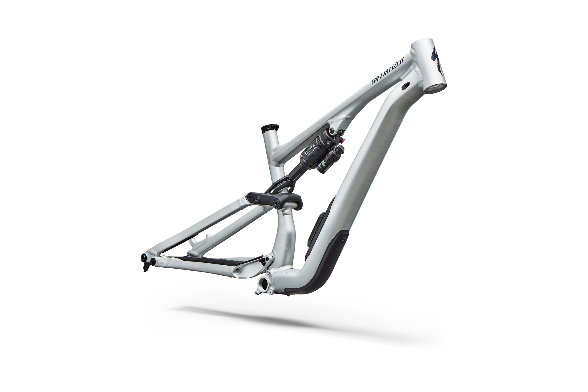 Specialized Stumpjumper 15 EVO Alloy Frameset - FOX FLOAT X GENIE Performance - Satin Brushed Aluminum / Cast Blue