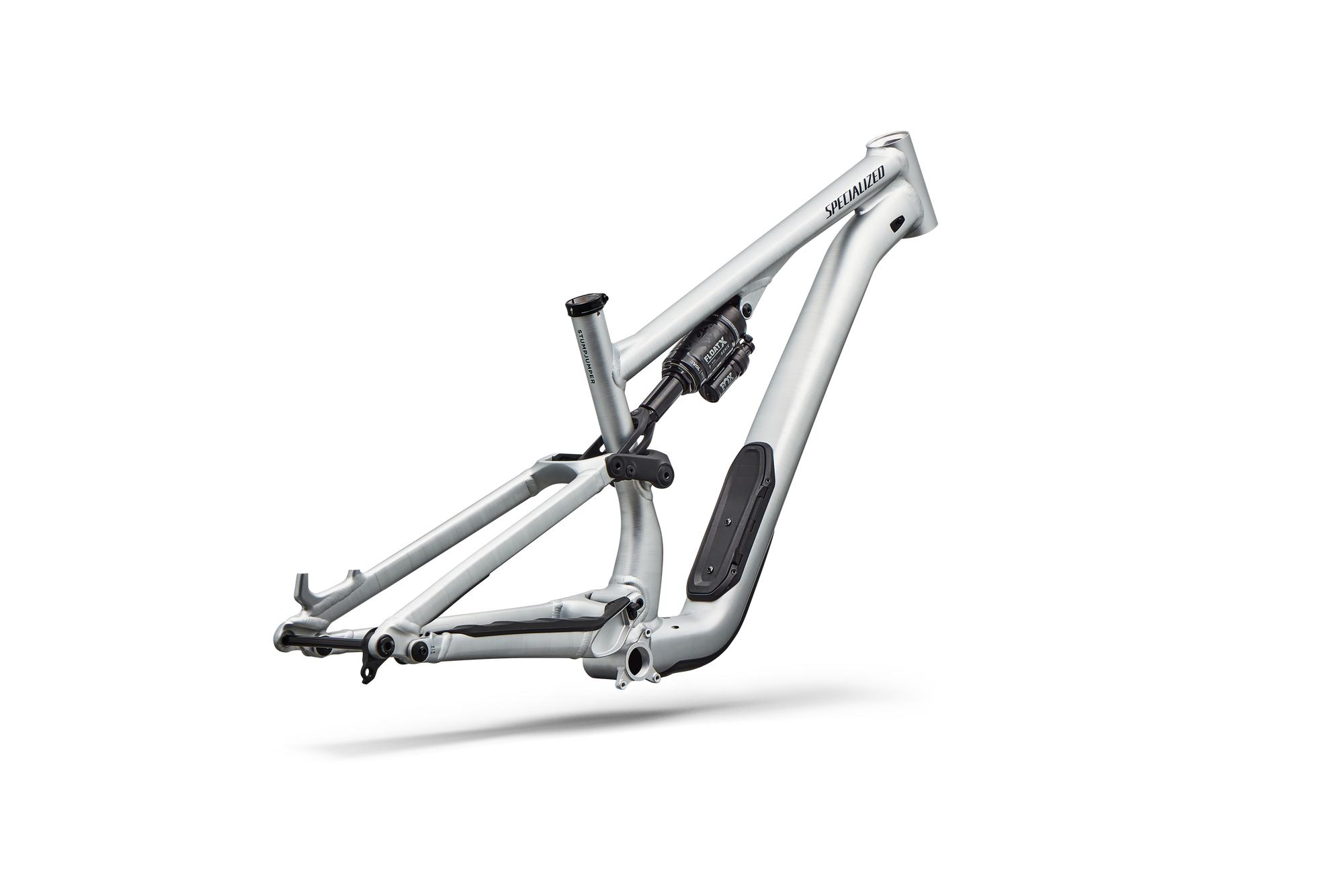 Specialized Stumpjumper 15 EVO Alloy Frameset - FOX FLOAT X GENIE Performance - Satin Brushed Aluminum / Cast Blue
