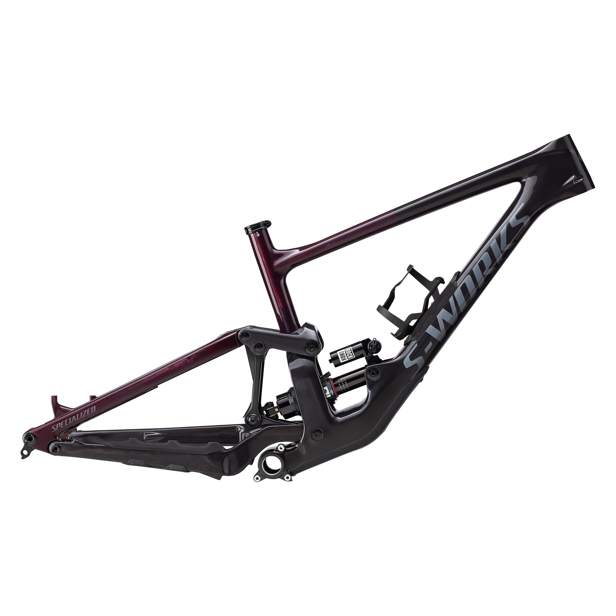 Specialized S-Works Enduro Frameset - Gloss Rebel Pink Tint Carbon / Fog Tint