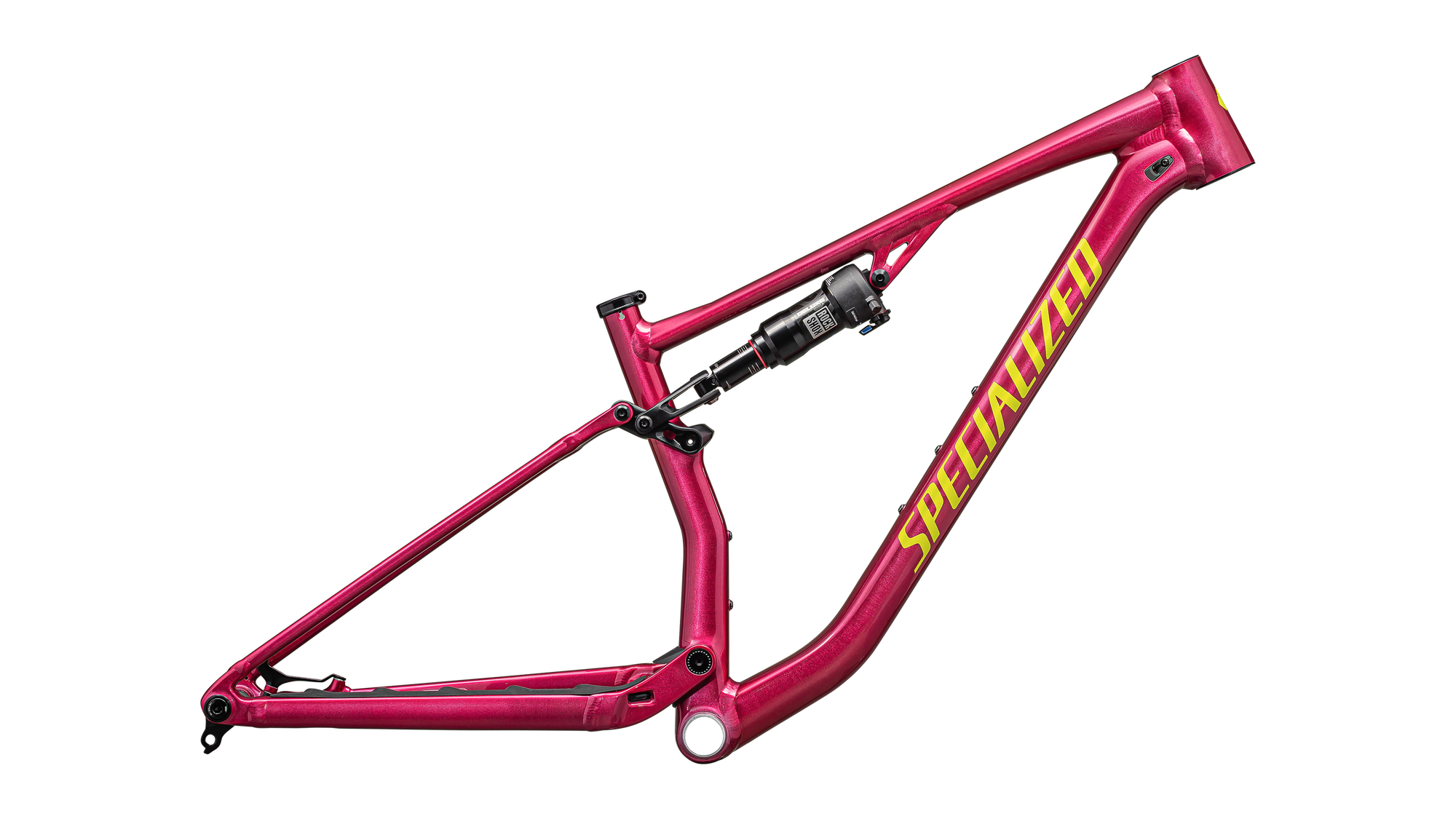 Specialized Chisel Frameset - Gloss Rebel Pink Tint Organic Brushed / Satin Ion Metallic