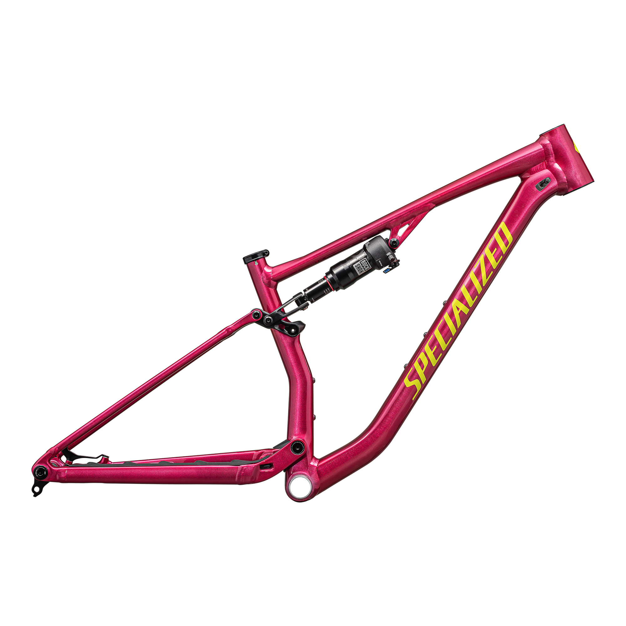 Specialized Chisel Frameset - Gloss Rebel Pink Tint Organic Brushed / Satin Ion Metallic