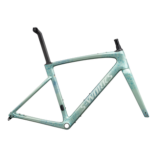 Specialized S-Works Roubaix SL8 Frameset - FACT 12R Carbon - Satn Metallic White Sage/Ink/White Sage