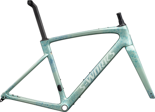 Specialized S-Works Roubaix SL8 Frameset - FACT 12R Carbon - Satn Metallic White Sage/Ink/White Sage