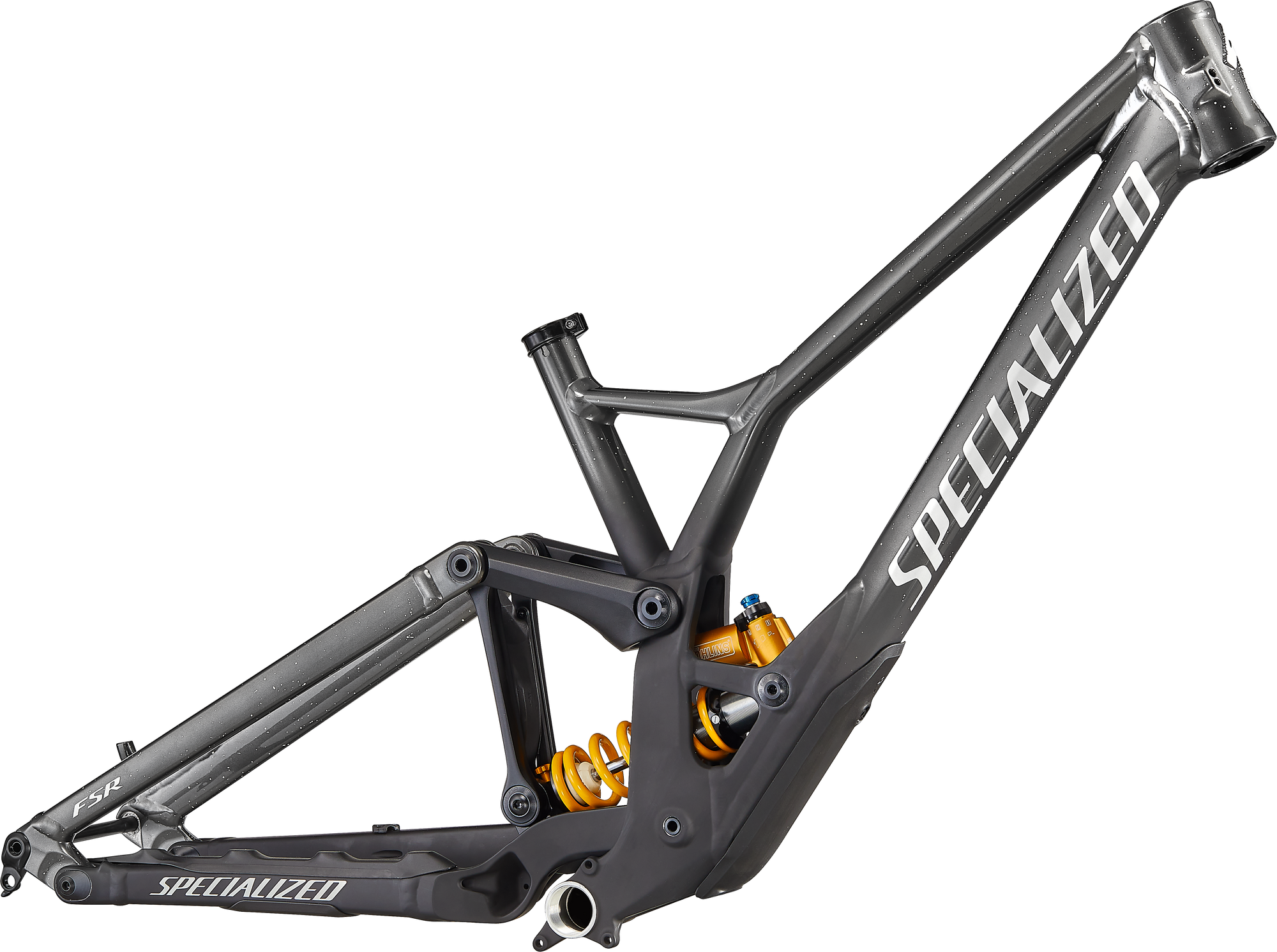 Specialized Demo Race Frameset - Gloss Black Chrome / Limestone Speckles / Satin Black / Chrome