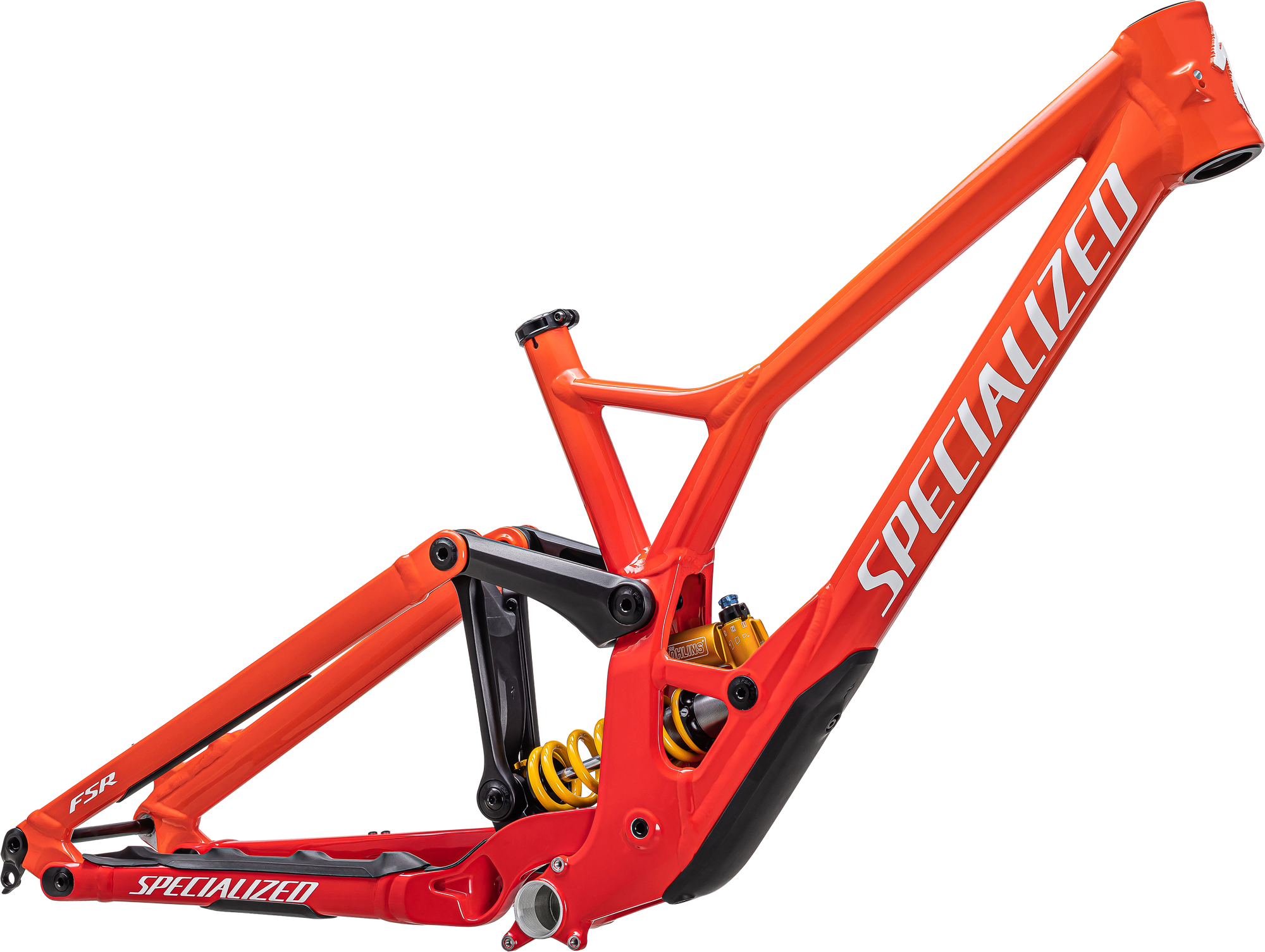 Specialized Demo Race Frameset - Gloss Fiery Red / Vivid Red Fade / White