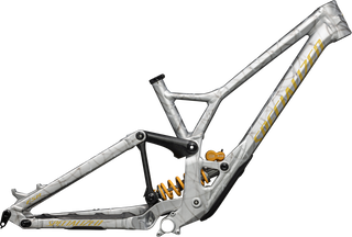 Specialized Demo Race Frameset - Gloss Silver Dust / Metallic Sulphur