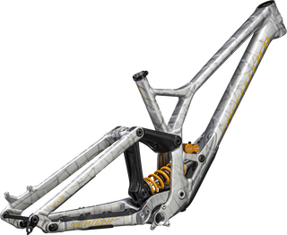 Specialized Demo Race Frameset - Gloss Silver Dust / Metallic Sulphur