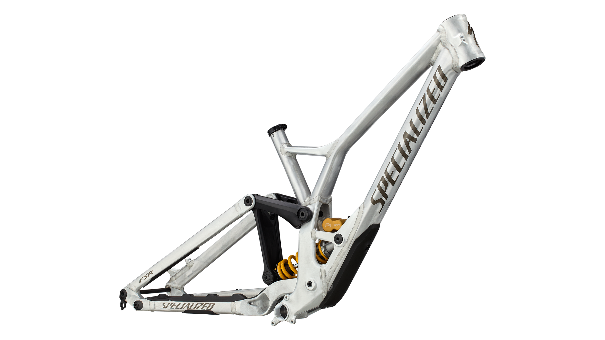 Specialized Demo Race Frameset - Gloss Flake Silver / Gunmetal / Brushed