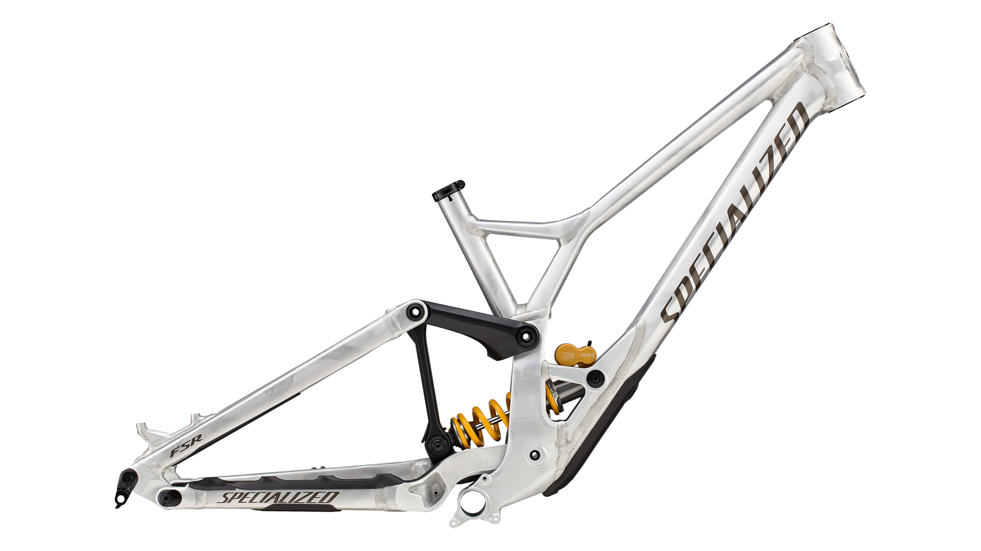 Specialized Demo Race Frameset - Gloss Flake Silver / Gunmetal / Brushed