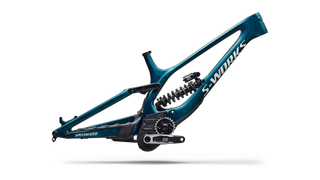 Specialized S-Works Demo 11 Frameset - Gloss Teal Tint Carbon / Smoke / White