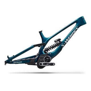 Specialized S-Works Demo 11 Frameset - Gloss Teal Tint Carbon / Smoke / White