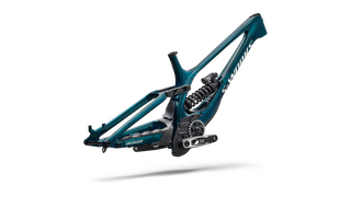 Specialized S-Works Demo 11 Frameset - Gloss Teal Tint Carbon / Smoke / White