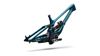 Specialized S-Works Demo 11 Frameset - Gloss Teal Tint Carbon / Smoke / White