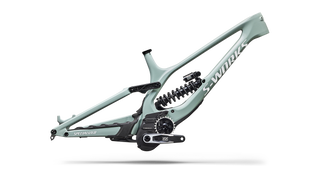 Specialized S-Works Demo 11 Frameset - Gloss Agave Grey / Metallic White Silver