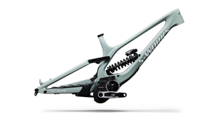 Specialized S-Works Demo 11 Frameset - Gloss Agave Grey / Metallic White Silver