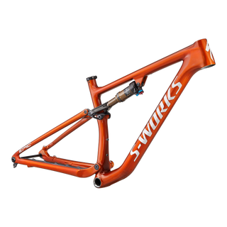 Specialized S-Works Epic EVO Frameset - Gloss Orange Tint Over Spectraflair / Satin Light Silver