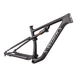 Specialized S-Works Epic EVO Frameset - Satin Brushed Black Liquid Metal / Chrome Foil Logos