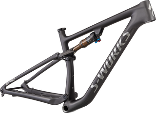 Specialized S-Works Epic EVO Frameset - Satin Brushed Black Liquid Metal / Chrome Foil Logos