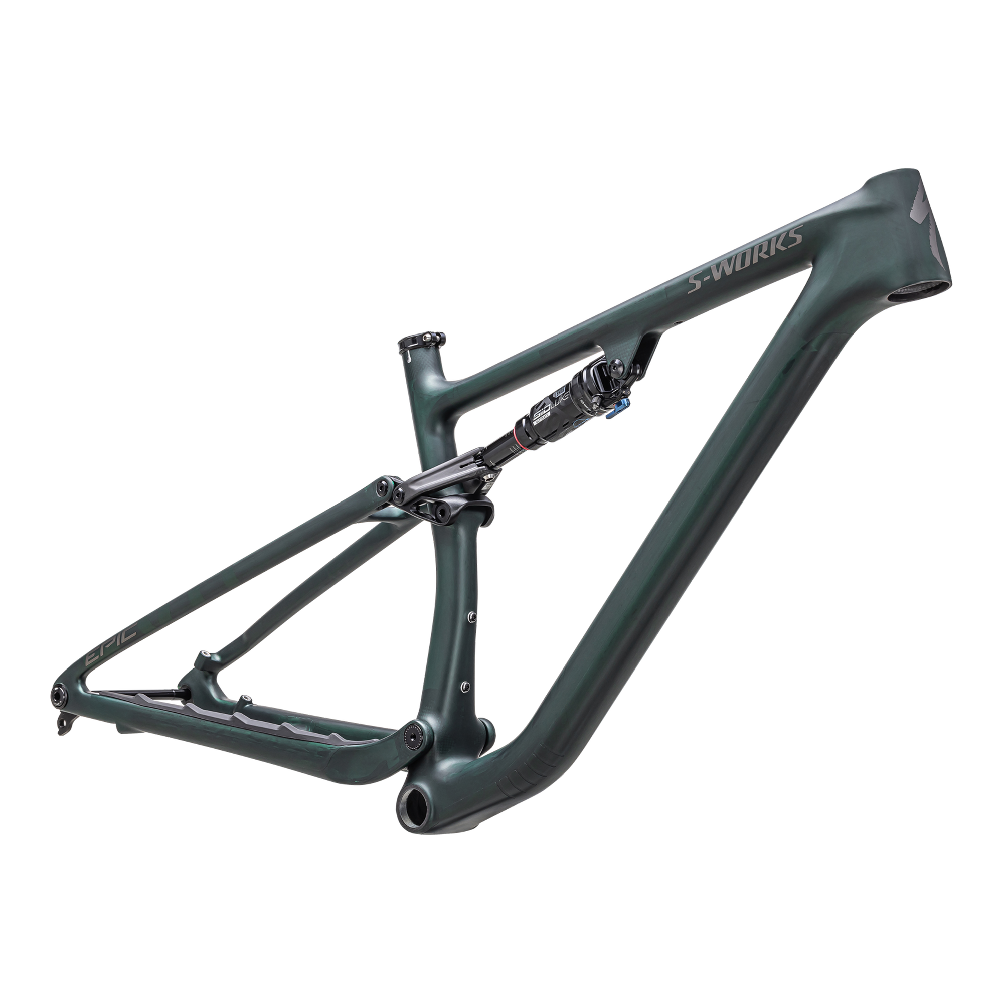 Specialized S-Works Epic EVO Frameset - Satin Green/Black Chrome/Chrome
