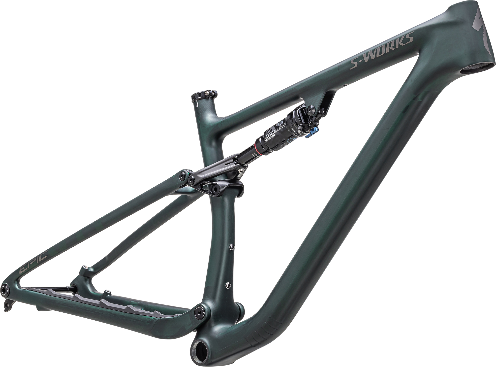 Specialized S-Works Epic EVO Frameset - Satin Green/Black Chrome/Chrome