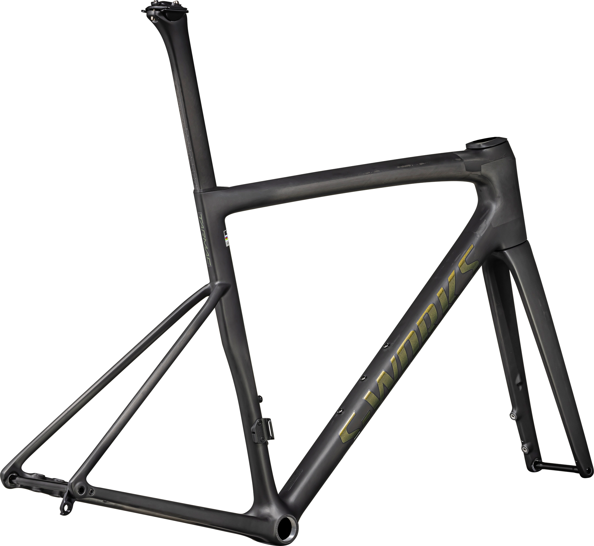 Specialized S-Works Tarmac SL8 Frameset - Ready to Paint - Satin Carbon Rtp / Chameleon Snake Eye