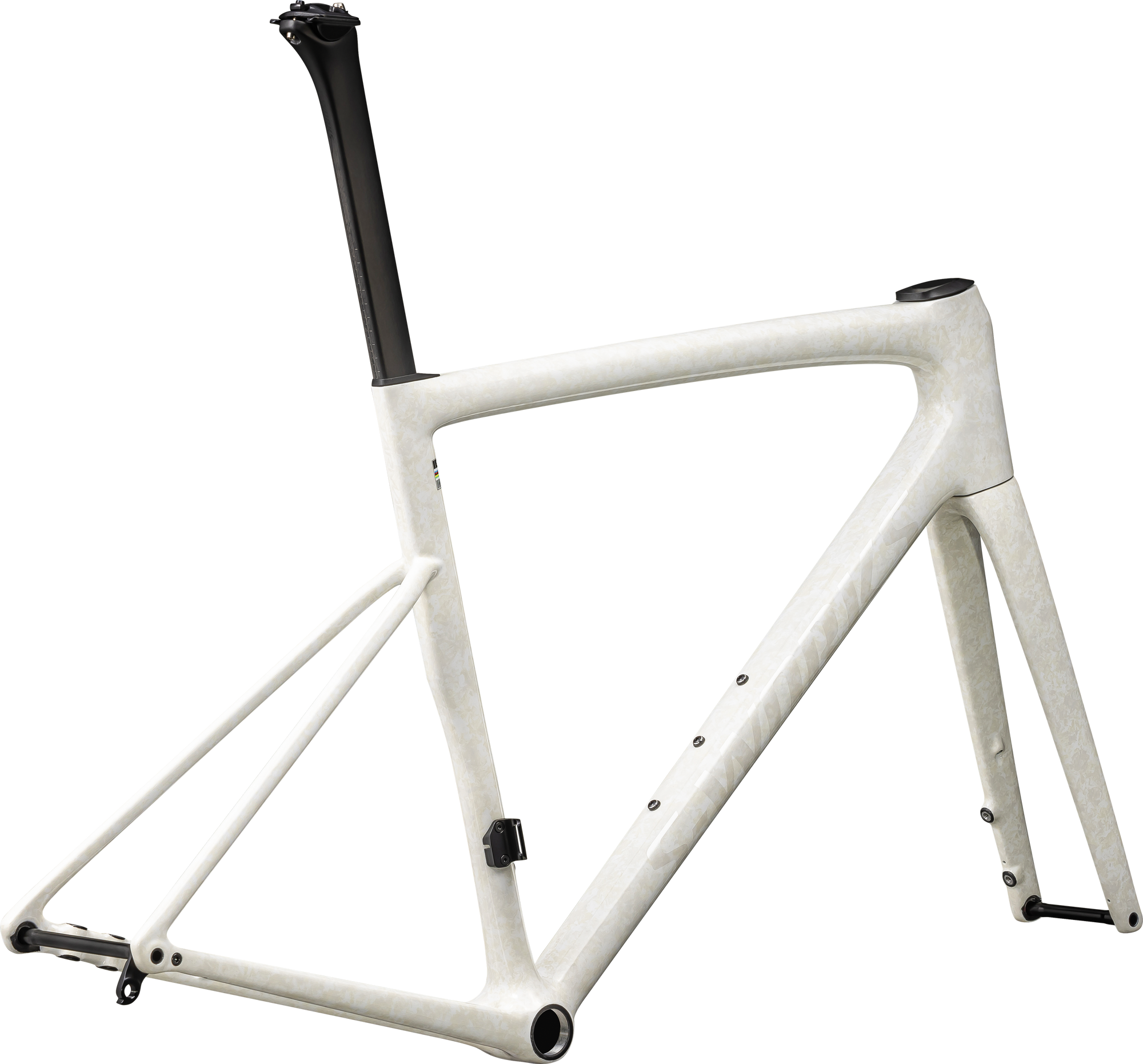 Specialized S-Works Tarmac SL8 Frameset - FACT 12r Carbon - Gloss White Dune White Pearl Impasto