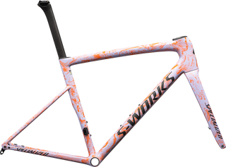 Specialized S-Works Tarmac SL8 Frameset - FACT 12r Carbon - Satin Powder Indigo / Amber Glow Strata / Obsidian