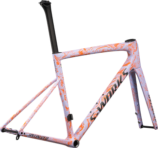 Specialized S-Works Tarmac SL8 Frameset - FACT 12r Carbon - Satin Powder Indigo / Amber Glow Strata / Obsidian