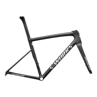 Specialized S-Works Tarmac SL8 Frameset - FACT 12r Carbon - Satin Carbon / Viavi Cynan Blue / Viavi Silver-Blue Pearl Edge Fade/Gloss Metallic White Silver