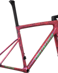 Specialized Tarmac SL8 Frameset - FACT 10r Carbon - Gloss Carbon / Metallic Vivid Pink Strata / Electric Green