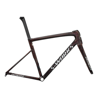 Specialized S-Works Tarmac SL8 Frameset - FACT 12r Carbon - Gloss Carbon / Red To Gold Blurred Speckle / Metallic White Silver