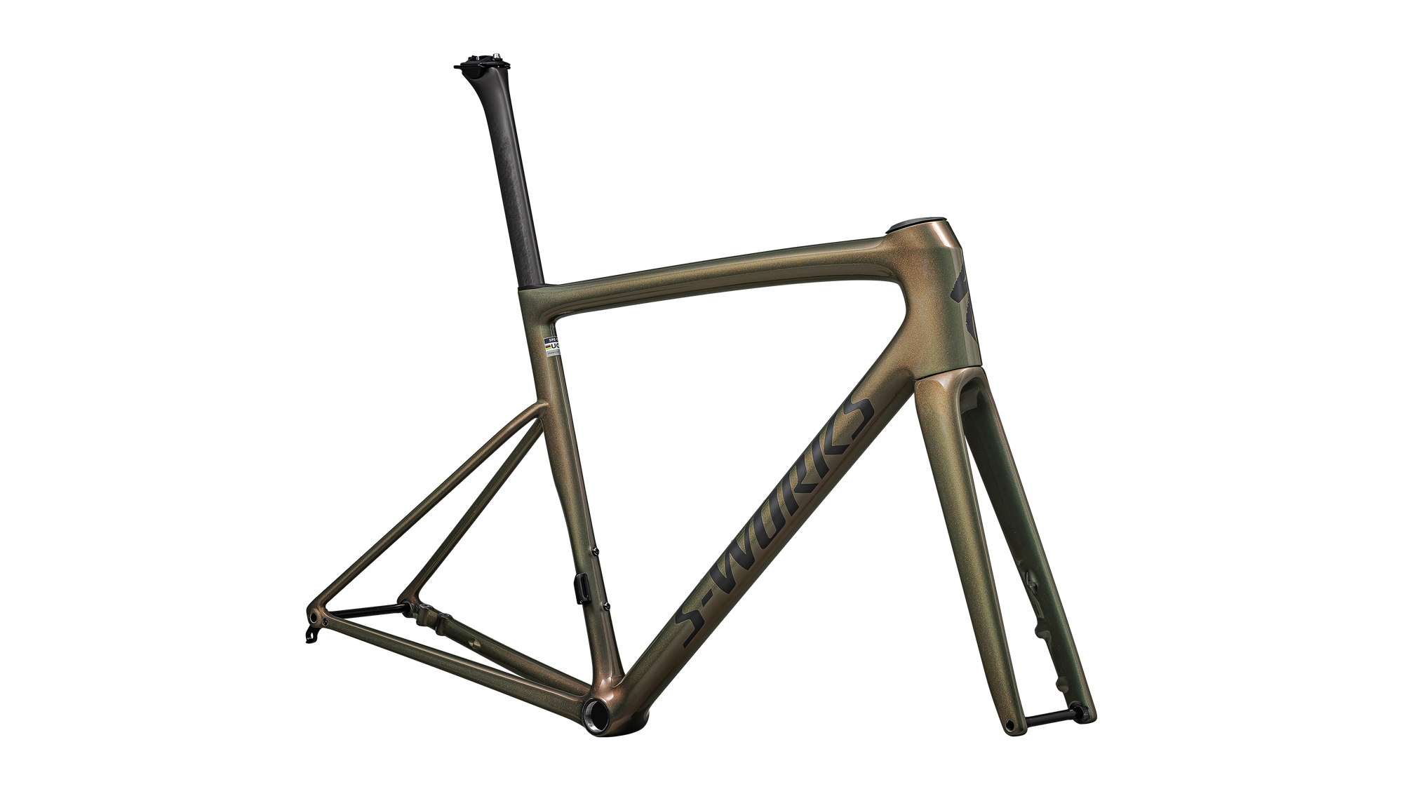 Specialized S-Works Tarmac SL8 Frameset - FACT 12r Carbon - Gloss Cypress Metallic / Magenta To Gold Pearl / Satin Black Metallic