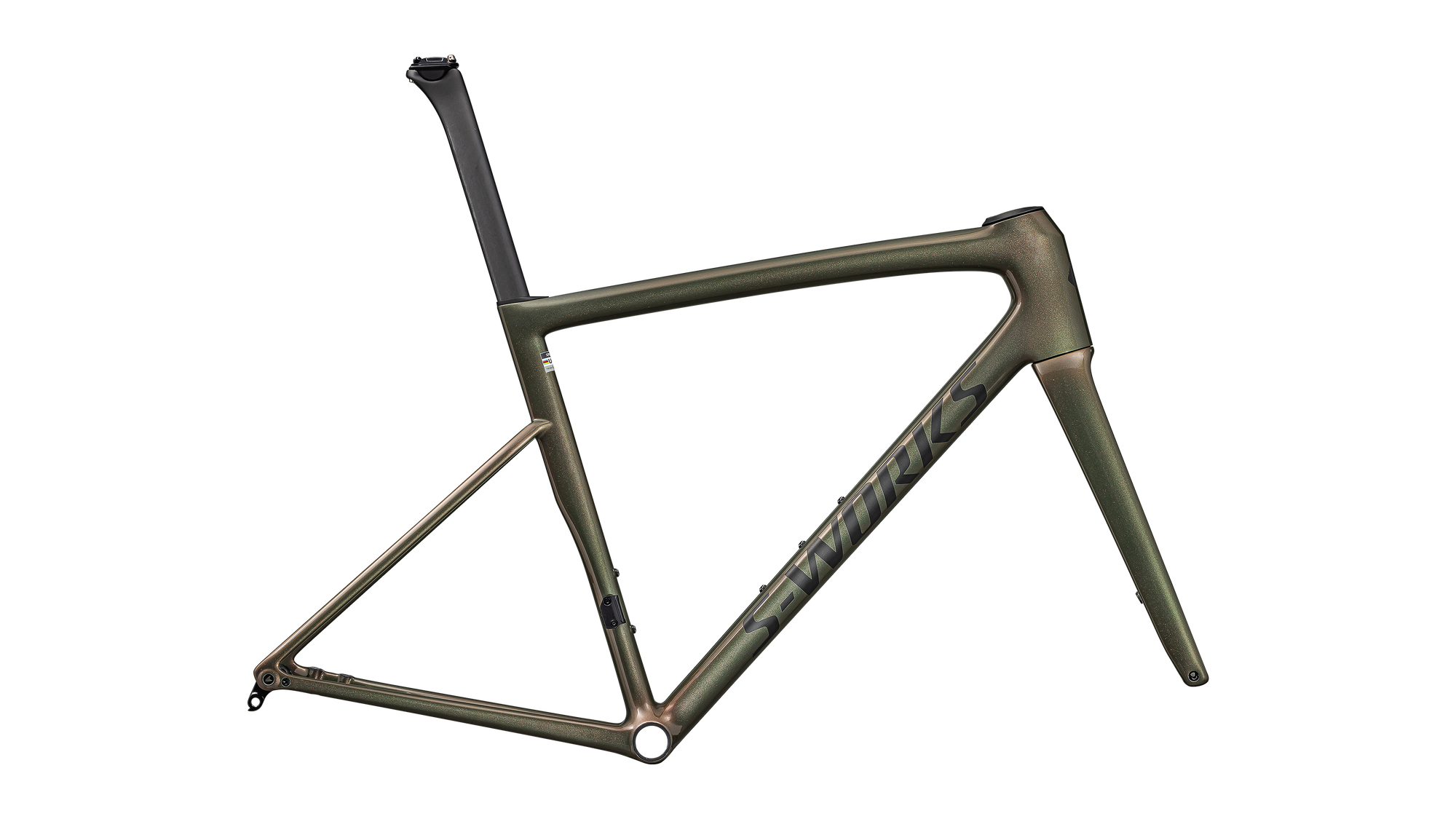 Specialized S-Works Tarmac SL8 Frameset - FACT 12r Carbon - Gloss Cypress Metallic / Magenta To Gold Pearl / Satin Black Metallic