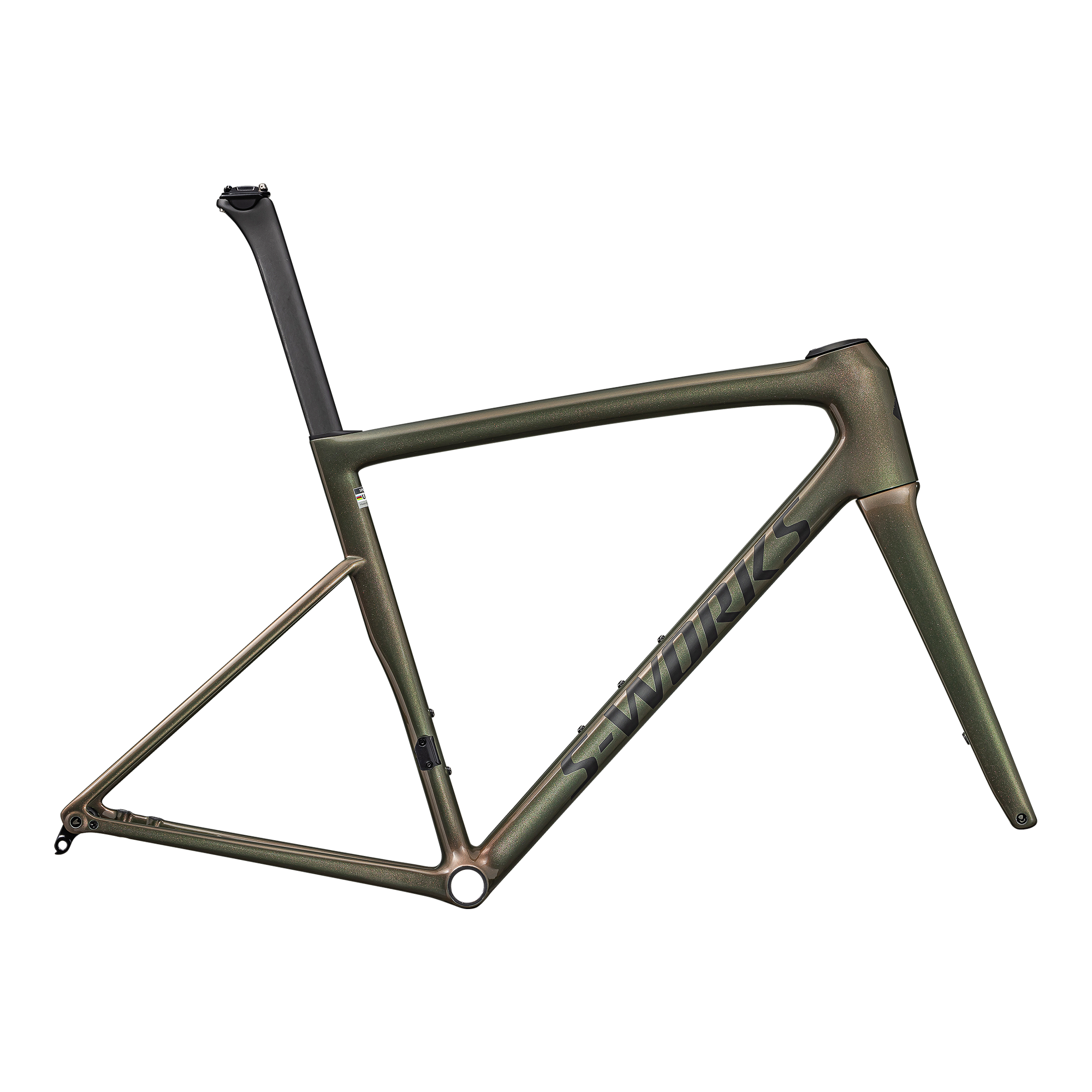 Specialized S-Works Tarmac SL8 Frameset - FACT 12r Carbon - Gloss Cypress Metallic / Magenta To Gold Pearl / Satin Black Metallic