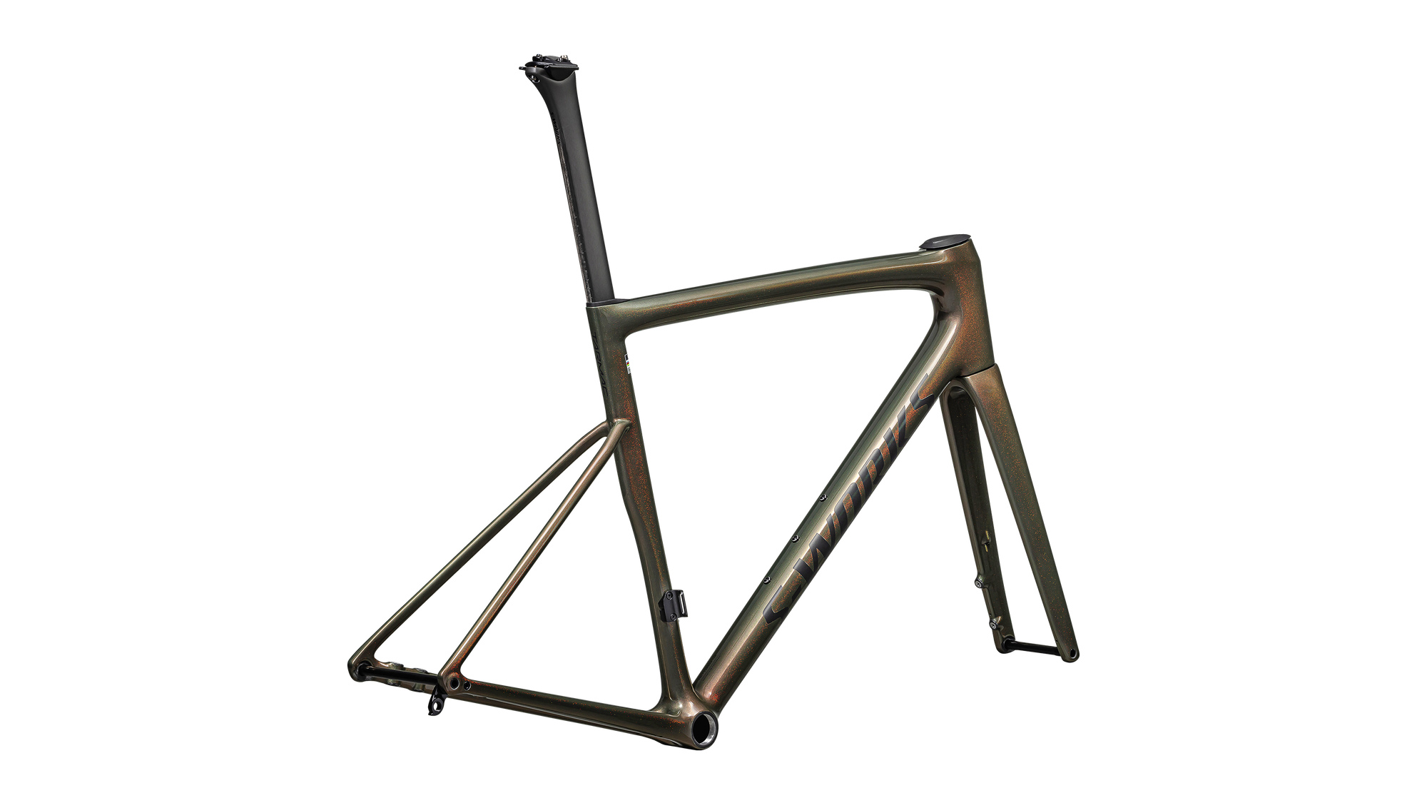Specialized S-Works Tarmac SL8 Frameset - FACT 12r Carbon - Gloss Cypress Metallic / Magenta To Gold Pearl / Satin Black Metallic