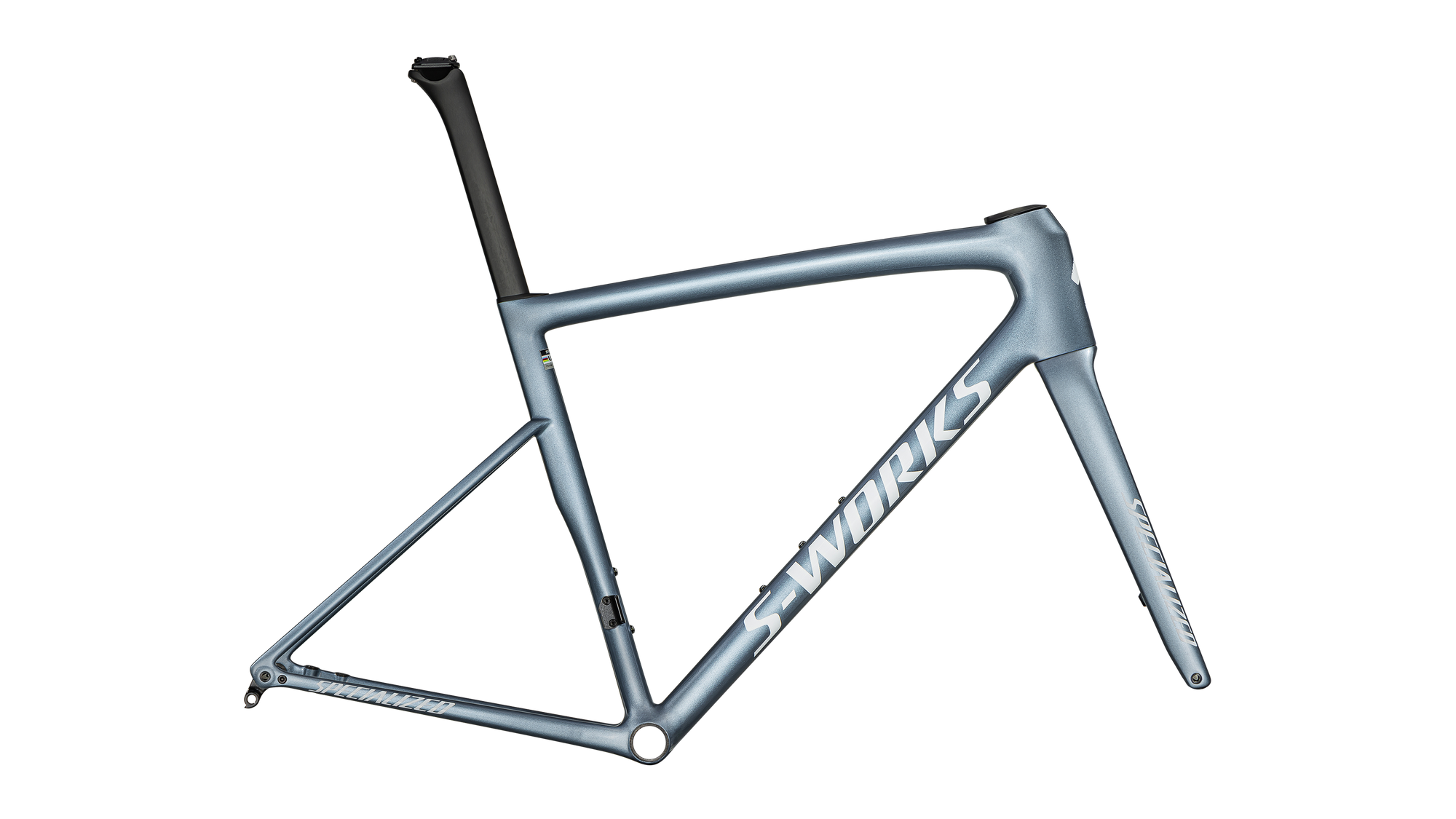 Specialized S-Works Tarmac SL8 Frameset - FACT 12r Carbon - Gloss Glacial Metallic / Red To Gold Pearl / White