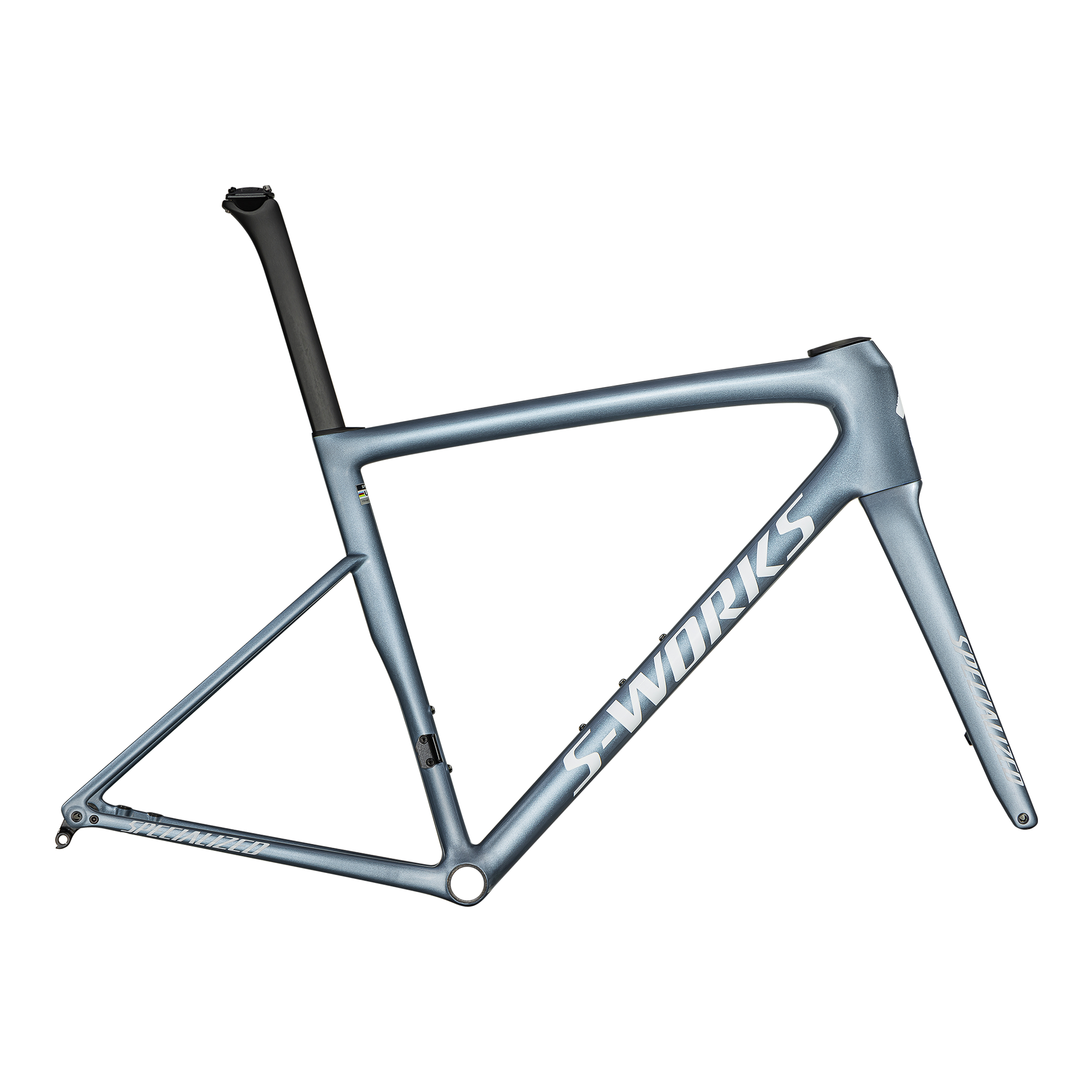 Specialized S-Works Tarmac SL8 Frameset - FACT 12r Carbon - Gloss Glacial Metallic / Red To Gold Pearl / White