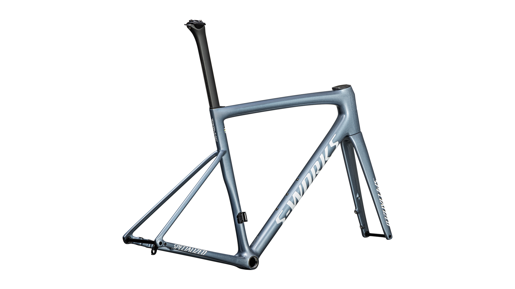 Specialized S-Works Tarmac SL8 Frameset - FACT 12r Carbon - Gloss Glacial Metallic / Red To Gold Pearl / White
