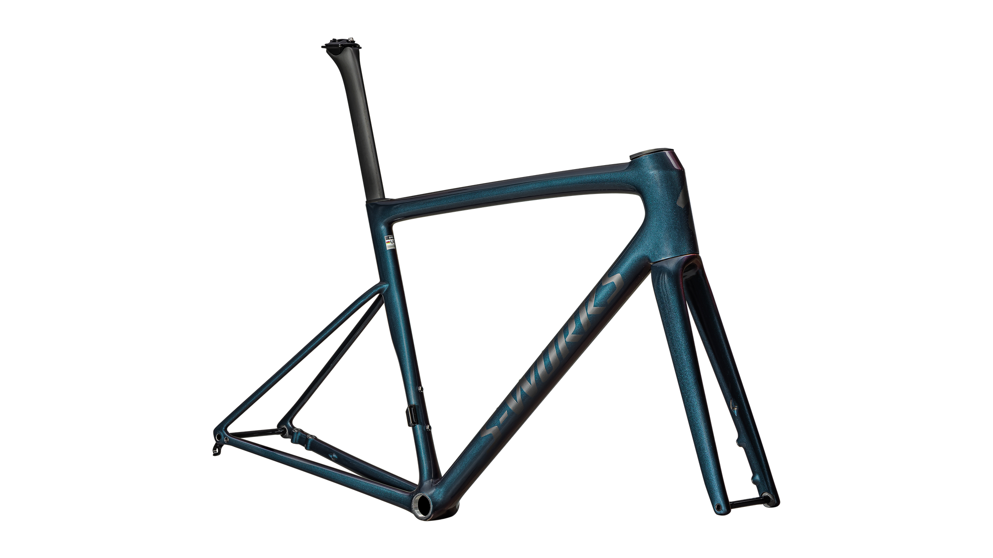 Specialized S-Works Tarmac SL8 Frameset - FACT 12r Carbon - Gloss Red To Black Pearl Over Deep Lake Metallic / Satin Metallic Obsidian